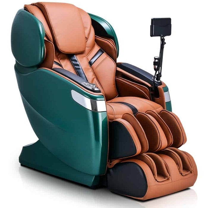 Ogawa Master Drive AI 2.0-Massage Chair in Emerald and Cappuccino