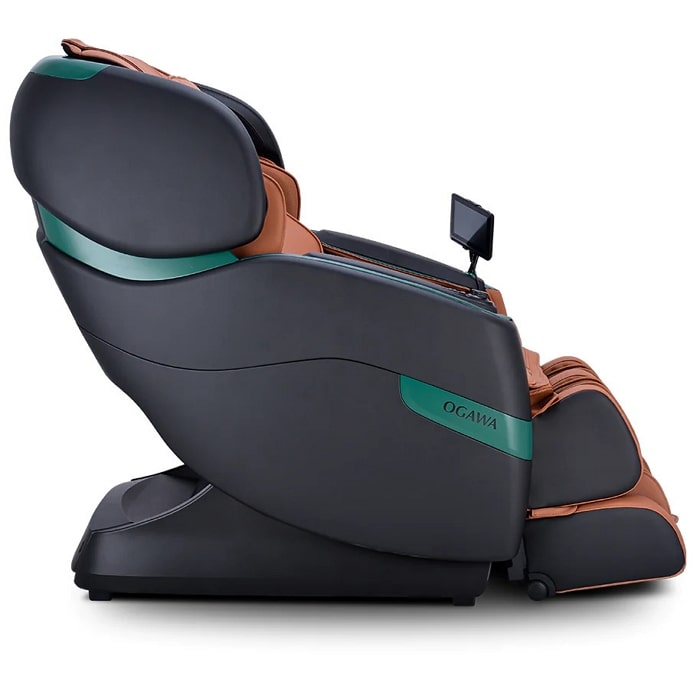 Ogawa Master Drive LE Massage Chair in Black and Cappuccino Side View