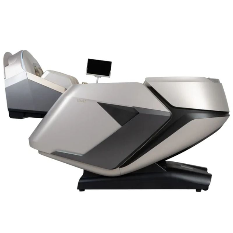Osaki Grand Duo 4D+4D Massage Chair in zero gravity recline position.