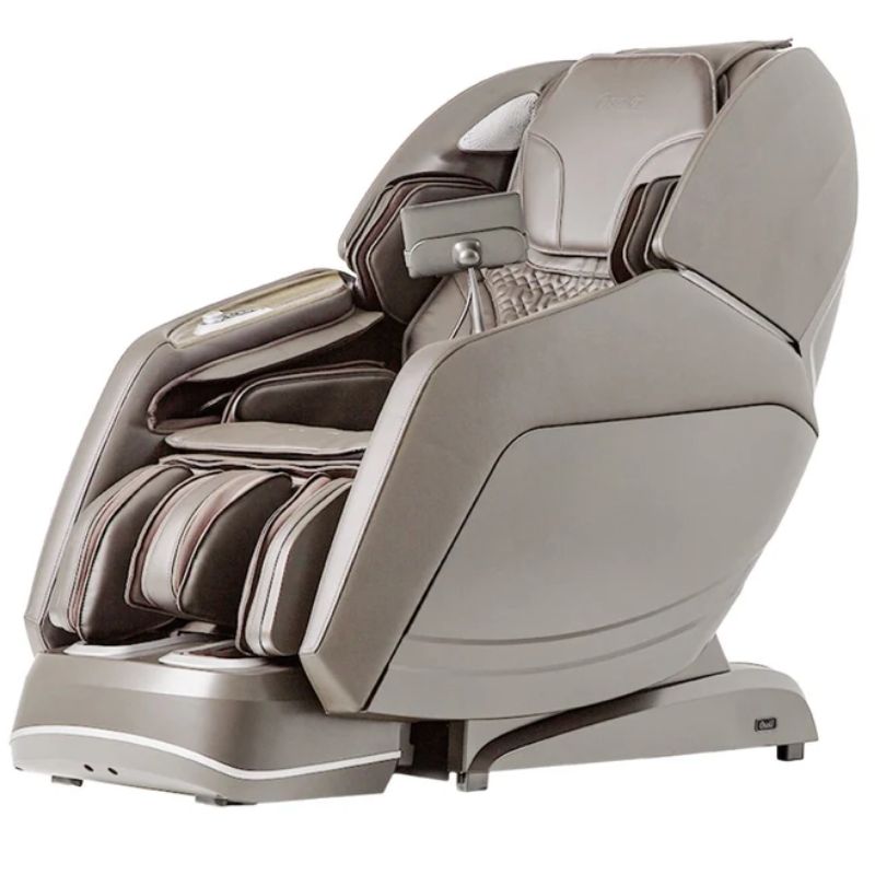 Osaki 4D Manhattan Duo Mech Massage Chair in taupe.