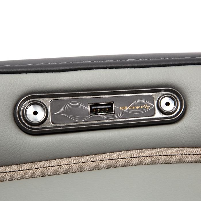 Osaki OS-Pro Admiral Massage Chair in grey close up of usb port