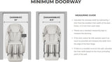 Osaki Kairos Duo 5D + 4D Massage Chair Minimum Doorway 