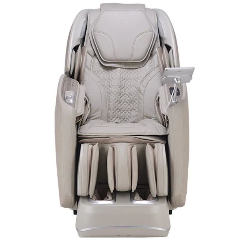 Osaki 4D Manhattan Duo Mech Massage Chair in taupe front view.